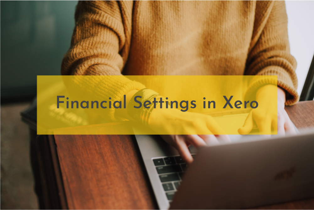 Financial Settings In Xero
